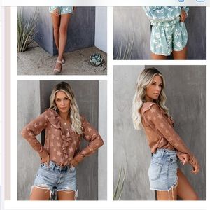 Vici: Up in Space Ruffle Blouse